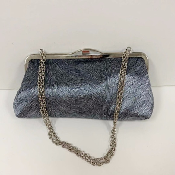 New and Grey Polyester Women Clutch Bag - Picture 2 of 3